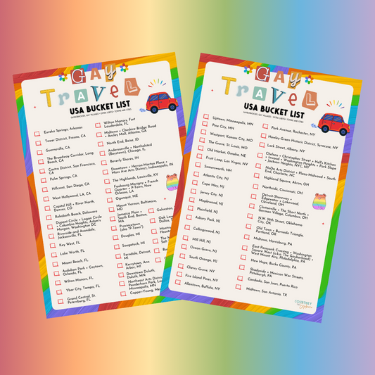 Gay Travel USA Bucket List (free digital download)