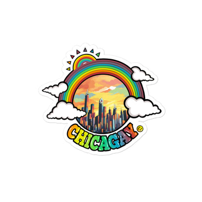 Chicagay Skyline Sticker